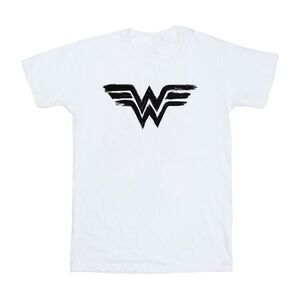 Wonder Woman Unisex Adult Paint Logo T-Shirt / White